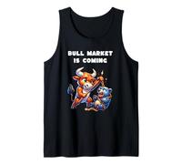 Bull Market VS Bear Market Bull and Bear Action Trade Crypto Tank Top