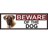 Bull Mastiff BEWARE OF THE DOG METAL GATE SIGN 266mm x 87m. (515H2)