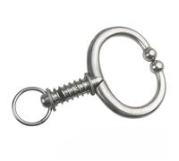 Bull Nose Ring 3pcs Stainless Steel Automatic Cow Spring Nose Pliers Cattle Nose Plier Traction Tool Cattle Ring Farm Animals Supplies(Larger)