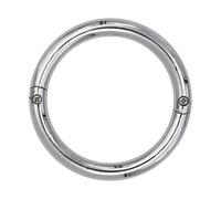 Bull Nose Ring | Sturdy Stainless Steel Silver Septum Ring for Bull | Cattle Veterinary Instruments, Multifunctional Rustproof Professional Breeding Tools for Cattle, Cow
