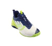 Bull padel Men's Vertex Grip 22i Paddle Shoes, White Green, 12.5 UK
