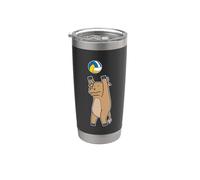 Bull Plays Volleyball Stainless Steel Insulated Tumbler