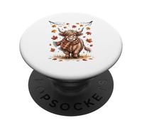 Bull Power Autumn Leaves Winter Spirit Strength Lover PopSockets Adhesive PopGrip