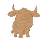 Bull Pre Marked Design 3 - Premium MDF & Plywood Embellishments Laser Cut Craft Shapes for Scrapbooking, Card Making, DIY Decor, Weddings & Personalized Projects