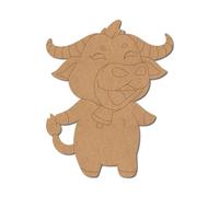 Bull Pre Marked Design 6 - Premium MDF & Plywood Embellishments Laser Cut Craft Shapes for Scrapbooking, Card Making, DIY Decor, Weddings & Personalized Projects
