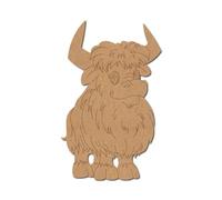 Bull Pre Marked Design 9 - Premium MDF & Plywood Embellishments Laser Cut Craft Shapes for Scrapbooking, Card Making, DIY Decor, Weddings & Personalized Projects