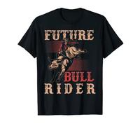 Bull Riding Cowboy Boys Men Western T-Shirt
