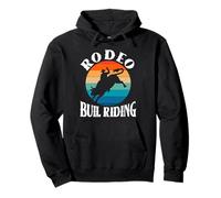 Bull Riding Western Cowboy Texas Fan Pullover Hoodie