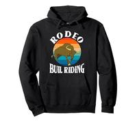 Bull Riding Western Cowboy Texas Fan Pullover Hoodie
