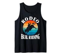 Bull Riding Western Cowboy Texas Fan Tank Top