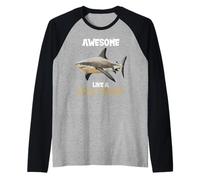 Bull Sharks Awesome Like a Bull Shark Raglan Baseball Tee