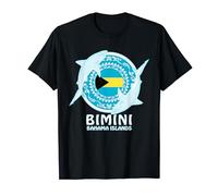 Bull Sharks Bimini Bahama Islands Flag T-Shirt