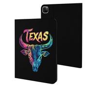 Bull Skull Texan Texas Slim Case Compatible with iPad 10th 9th 8th 7th Generation 2022 2021 2020 2019 Protective Cover Stand