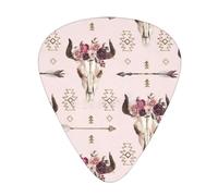 Bull Skull Tribal Guitar Picks Set-Premium Abs Material,Various Thicknesses-Enhance Your Playing Experience