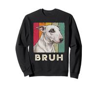 Bull Terrier Bruh Dog Retro Vintage Distressed Sweatshirt