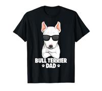 Bull Terrier Dad Dogs Papa Male Bull Terrier Dog T-Shirt