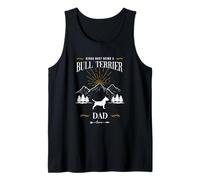 Bull Terrier Dad Mountain Adventure Outdoor Life Design Tank Top