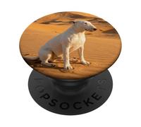 Bull Terrier Desert Dunes Minimal Landscape Scene PopSockets Adhesive PopGrip