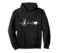 Bull Terrier Heartbeat Miniature Bull Terrier Pullover Hoodie