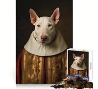 Bull Terrier The Pope Jigsaw Puzzles 1000 Pieces for Teenagers Recall Skill Light Recreation Crisp Edges Seasonal Gift (38x26cm)