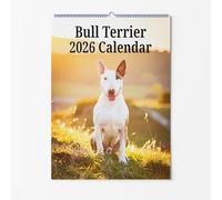 Bull Terrier Wall Calendar - Choice Of Sizes - A4 Dog Calendar - Dog Lovers Monthly Planner 2026