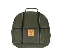 BULL TOOLS EV Charging & Jumper Cable Storage Bag, Organizer 6 Pocket Handmade Carry Bag - 15x15x4 Inch Waterproof Ballistic Polyester Oval Bag, Cords, Small Tools, For Motor Vehicles - Olive Green