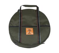 BULL TOOLS EV Charging & Jumper Cable Storage Bag, Organizer 6 Pocket Handmade Carry Bag - 15x15x4 Inch Waterproof Ballistic Polyester Round Bag's, Cords, Small Tools, For Motor Vehicles - Olive Green