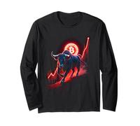 Bull Trading Trader Bitcoin Bull Market Crypto Investor BTC Long Sleeve T-Shirt