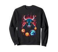 Bull Trading Trader Bitcoin Bull Market Crypto Investor BTC Sweatshirt