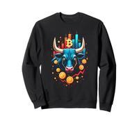 Bull Trading Trader Bitcoin Bull Market Crypto Investor BTC Sweatshirt