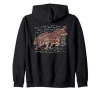 Bull versus Bear Stock Market Investor Options Traders Zip Hoodie