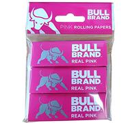 Bullbrand Rolling Paper Standard Pink Blister Pack 4 Pack x 1 (4 Booklets)