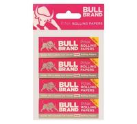 Bullbrand Rolling Paper Standard Pink Blister Pack 4 Pack x 2 (8 Booklets)