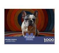 Bulldog 1000 Piece Jigsaw Puzzle for Adults And Kids - Pet Dog Includes Whimsies, Challenging, Family Activity, 'What Happens Next' 38x26cm/1000pcs