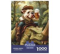 BULLDOG 1000 Piece Jigsaw Puzzles for Adults Animal Whimsical Challenge Colourful Educational Games Fully Interlocking 70x50cm/1000pcs
