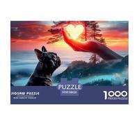 Bulldog 1000 Piece Pet Dog Jigsaw Puzzle for Adults Challenging Adults Age 12 Years Up - Challenge Edition Hard Puzzle for 38x26cm/1000pcs Family Decorations