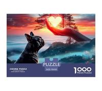Bulldog 1000 Piece Pet Dog Jigsaw Puzzles for Adults Challenging for Challenging Family Activity Games Colorful Hard Puzzle for 70x50cm/1000pcs Family Decorations