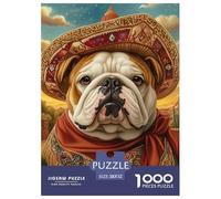 BULLDOG 1000 Piece Puzzle for Adults And Children Animal Fun Challenging Jigsaw Perfect for Relaxation Educational Games 52x38cm/1000pcs