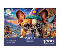 Bulldog 1000 Puzzles Adults Puzzle Adults Puzzle Gifts Birthday Unique Gifts Challenge High Difficulty 70x50cm/1000pcs