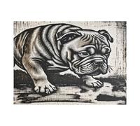 Bulldog 500 Piece Jigsaw Puzzle for All Ages Easter Gift Idea Family Gathering Durable Pieces Stress Relief Home Decor 500 PCS