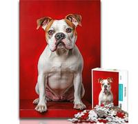 Bulldog Adult Jigsaw Puzzles 1000,Learning Educational Toys Family Games with Matching Poster And Trivia Sheet (50x75cm)