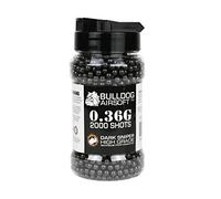 Bulldog AIRSOFT 0.36G 2000 DARK SNIPER BLACK HIGH GRADE BB PELLETS BULLETS