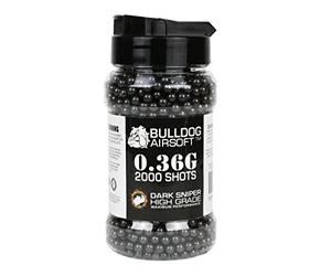 Bulldog AIRSOFT 0.40G 2000 DARK SNIPER BLACK HIGH GRADE BB PELLETS BULLETS