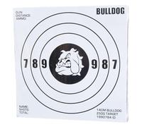 Bulldog Airsoft 14CM Pack Of 100 Card Targets Air Rifle Pistol Airsoft Target Square White