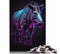 Bulldog Beauty Watercolor Puzzles 500 Pieces for Teenagers Gifts Puzzles for Adults Funny Jigsaw Puzzles 500pcs (52x38cm)