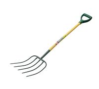 Bulldog BMF5PD 5 Prong Manure Fork Plastic D Handle