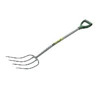 Bulldog BMFPD 4 Prong Manure Fork With Plastic D Handle