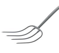 Bulldog Bmft All-Metal 4-Prong Manure Fork T-Handle Bulbmft