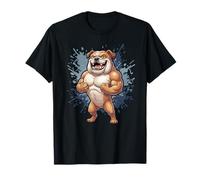Bulldog Bodybuilder Strong Dog Hardcore Gym Power T-Shirt