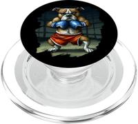 Bulldog Boxing Cool Funny Bulldog Dog Boxing Boxer PopSockets PopGrip for MagSafe
